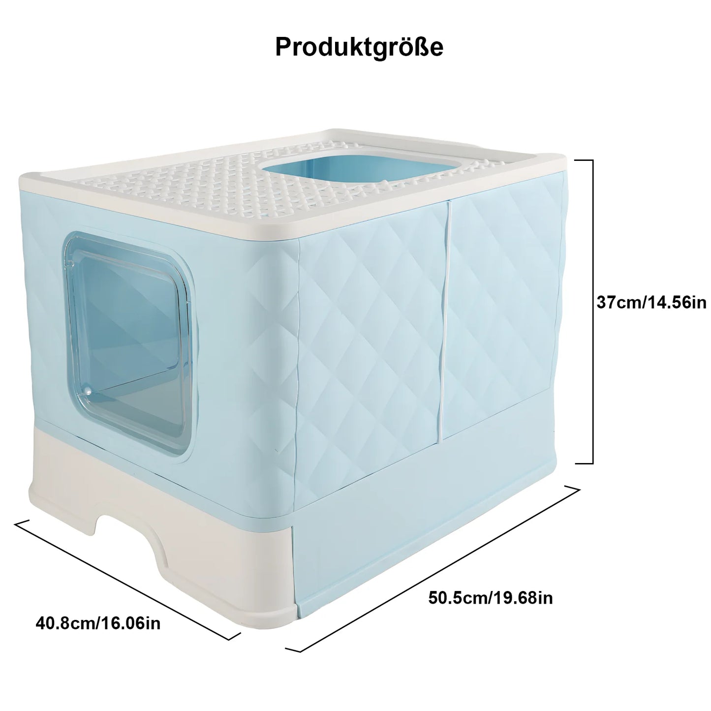 Bac à litière pliable pour chat