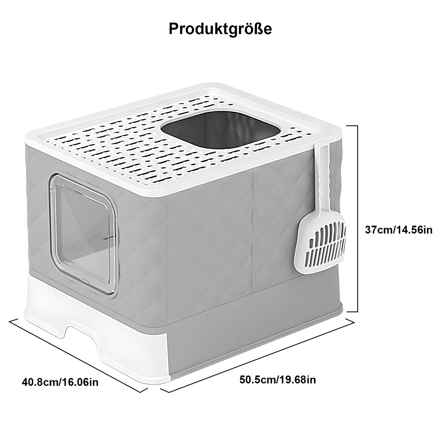Bac à litière pliable pour chat