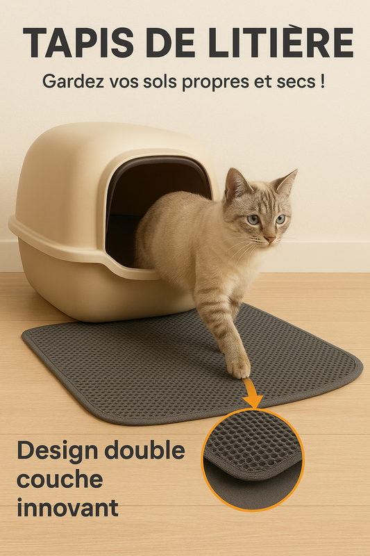 Tapis de litière pour chat